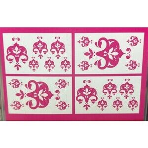 Amy Coe Pink Pop Wall Decals Self-Stick Appliqués Girls Room Decor Stickers